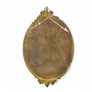 Carved and gilded wooden mirror, 20th century - 5