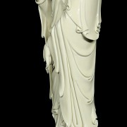 Escultura de Guanyin en porcelana vidriada, S.XX - 5