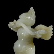 Winged jade figure, Qing dynasty