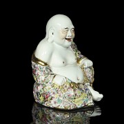 Buda de porcelana policromada, S.XX