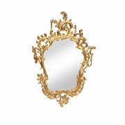 Mirror with gilded wood frame, 19th-20th century