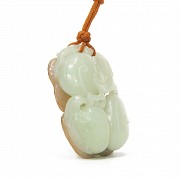 Carved jade plaque, Qing dynasty.