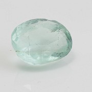 Natural emerald in light color, 32.88cts in weight, - 2