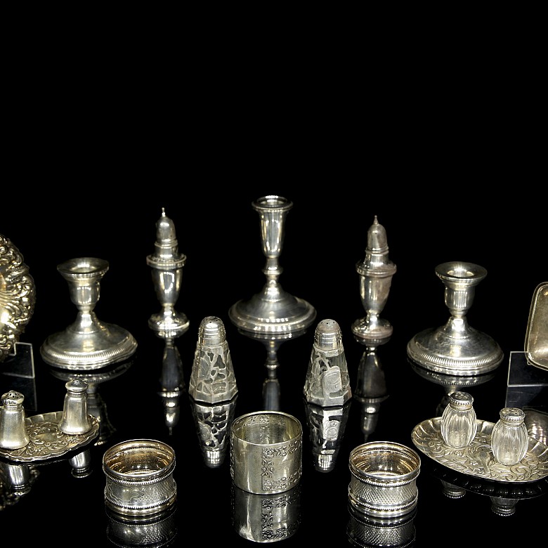 Small objects of Spanish silver
