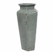 Ceramic vase with celadon background, 20th century