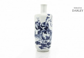 A chinese porcelain vase, blue and white, 20th century