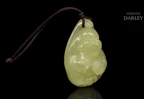 Yellow jade pendant 