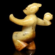 Figura humana de jade, dinastía Han