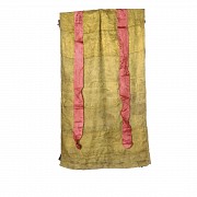Silk and linen Thangka frame.