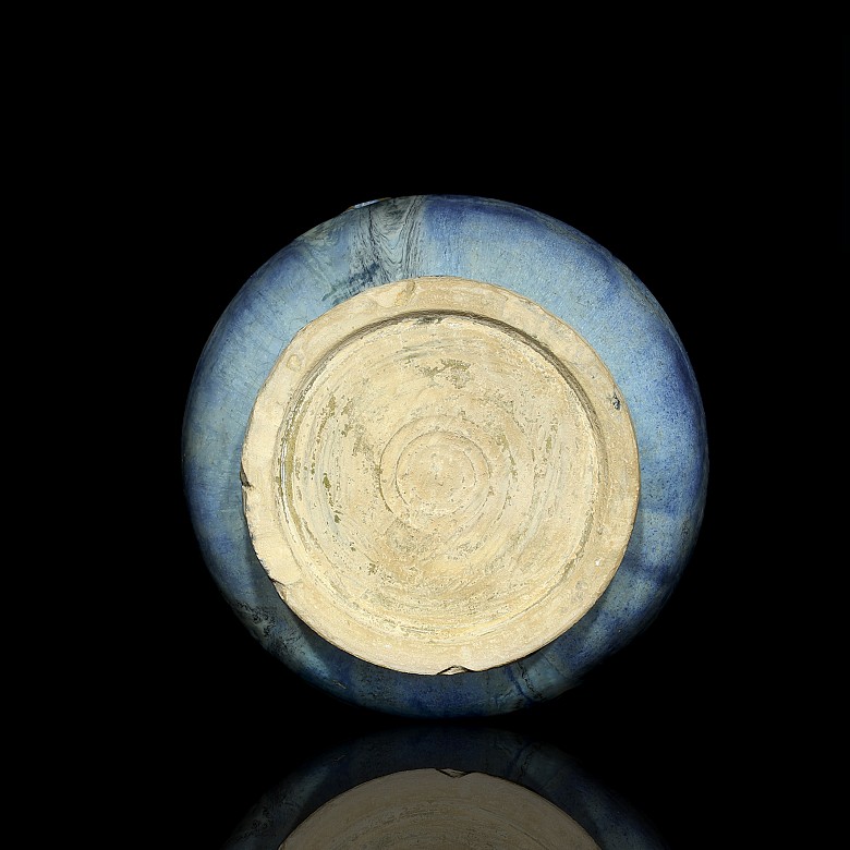 Jarrón de cerámica vidriada, S.XX