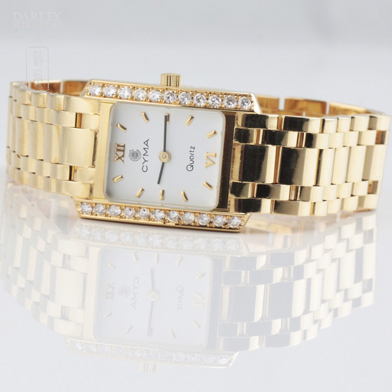 Precioso Reloj Cyma oro y Diamantes - 1