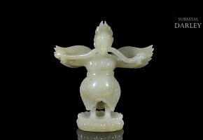 Figura alada de jade, dinastía Qing