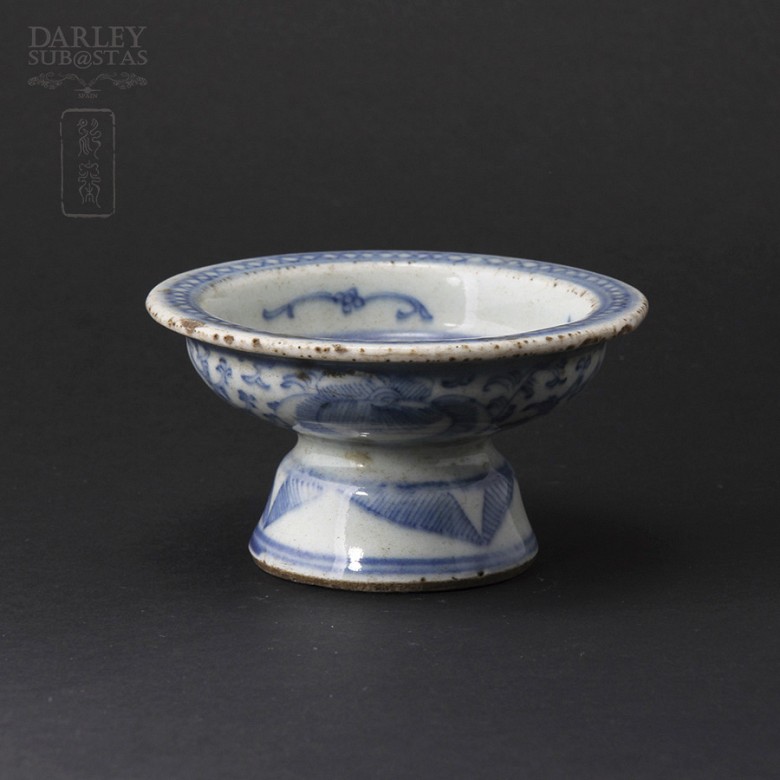 Copa de cerámica Bonita pieza de cerámica Antigua China.