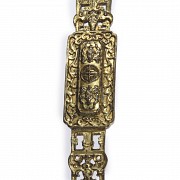 Cetro de ruyi de bronce dorado, s.XX