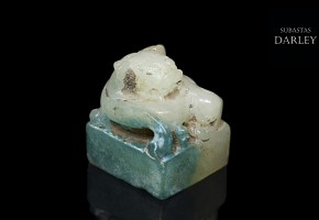 Sello de jade con león, dinastía Han occidental