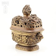 中国十三世纪青铜香炉  Incensario Chino de bronce siglo XVII - 14