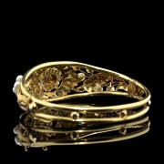 18k gold and cultured pearls bracelet - 4