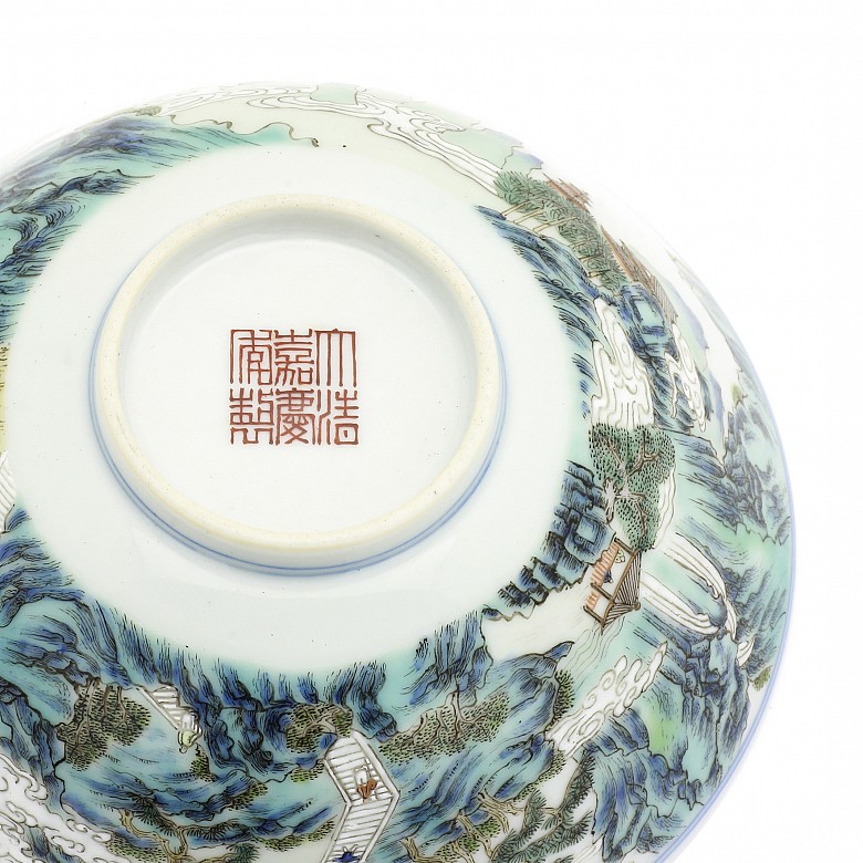 A Fine enameled porcelain 