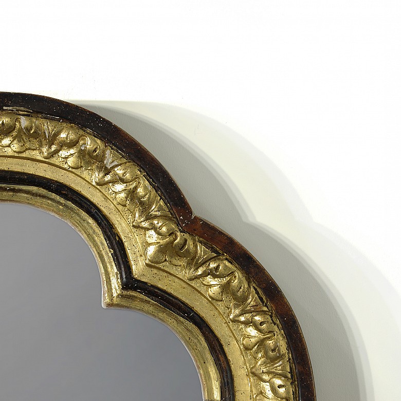 Mirror with wooden frame, early 20th century