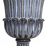 Large glazed ceramic goblet, Acanto, 20th century - 1