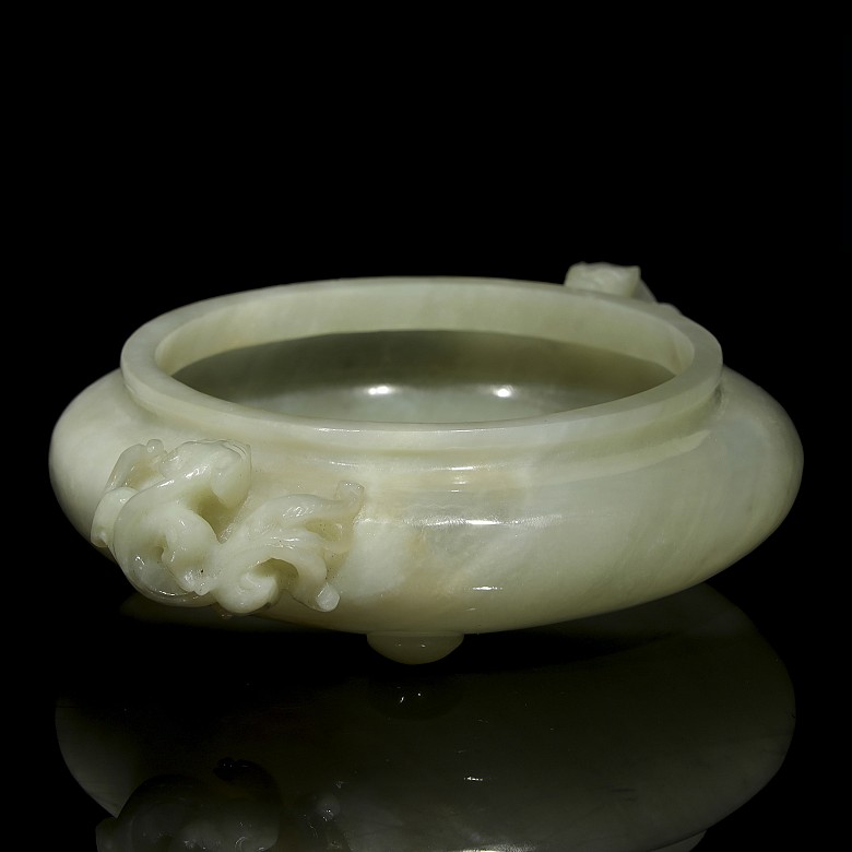Jade brush-washing bowl, 20th century