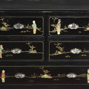 Oriental style desk with inlay - 8