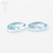pair of blue topaz 14.00cts