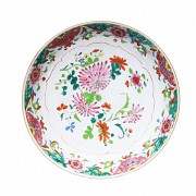 Gran plato familia rosa, China, dinastía Qing, s.XIX