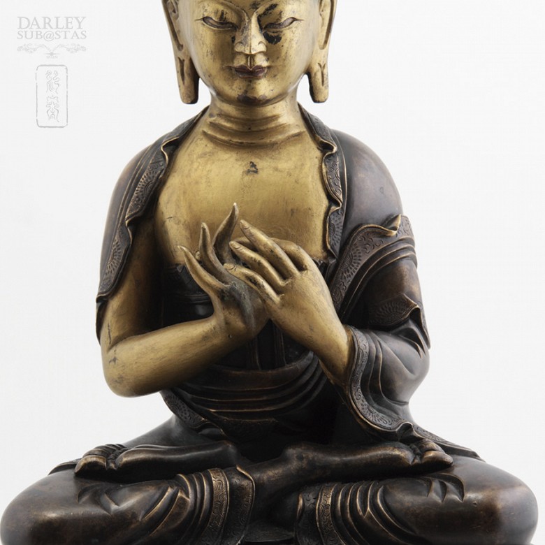Buda bronce Qianlong 1736-1795 - 4