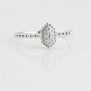 Nice ring 18k white gold and diamonds 0.09cts - 4