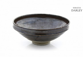 Cuenco de cerámica vidriada, estilo Junyao.