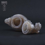 Chinese vase ornamental agata - 2