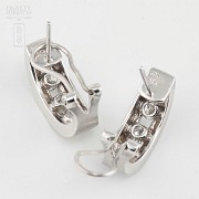 0.90cts pretty earrings with diamonds - 3