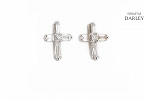 Cross shaped earrings.
