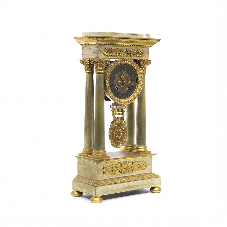 Column clock, Empire style, France 19th century