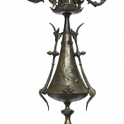 Théodore Doriot (19th c.) Lage french table whats with candelabra - 4