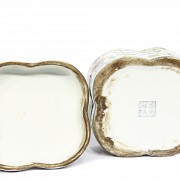 Dos cajas de cerámica china, s.XX