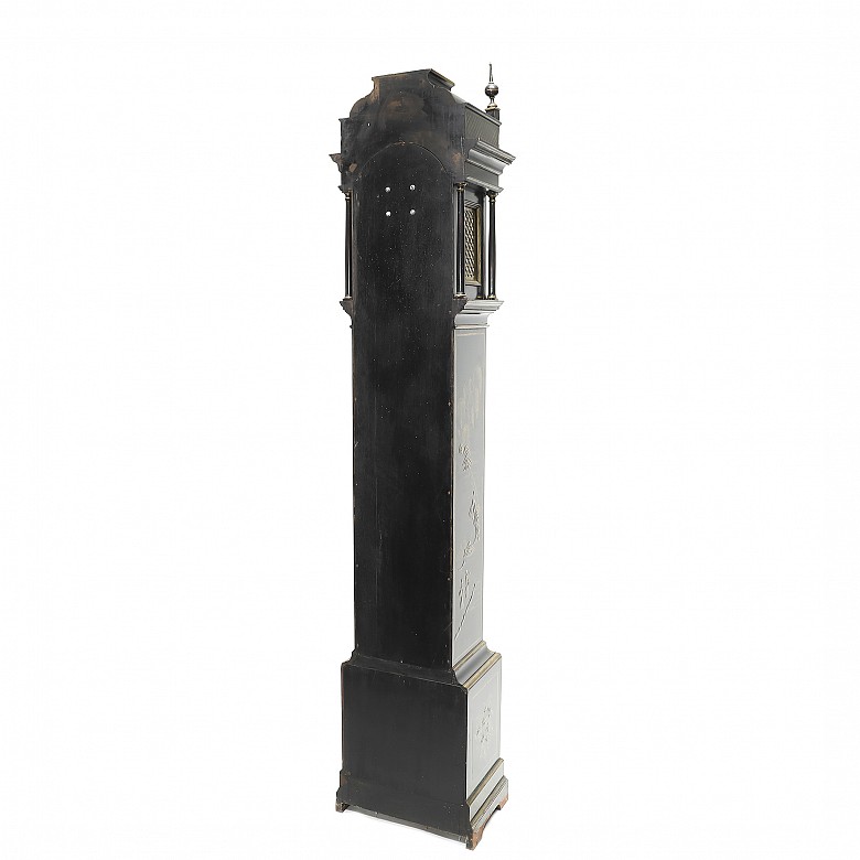 Lacquered tall case clock with oriental-style decoration, 20th century - 3