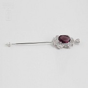 Faller dressing and rhodium plated amethyst - 3