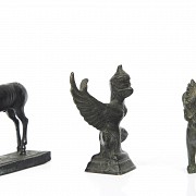 Three small bronze figures, Asia - 1