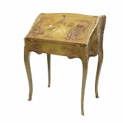 Louis XV style lady's desk lacquered, 20th century