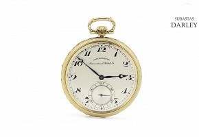 Reloj de bolsillo I.W.C Chronomètre en oro de 18k, ca. 1930