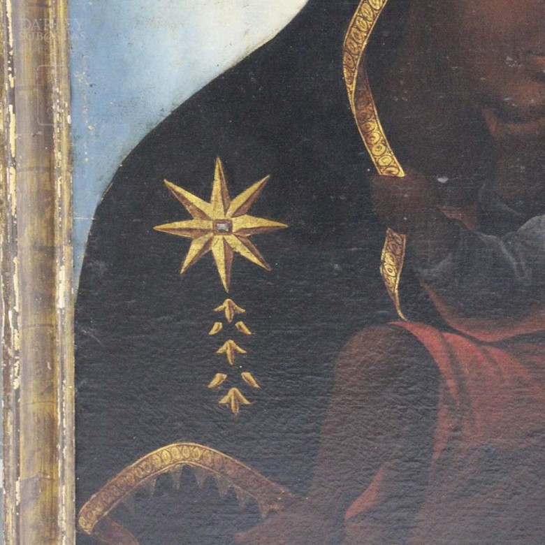 Virgen con niño Jesús siglo XVIII-XIX - 5