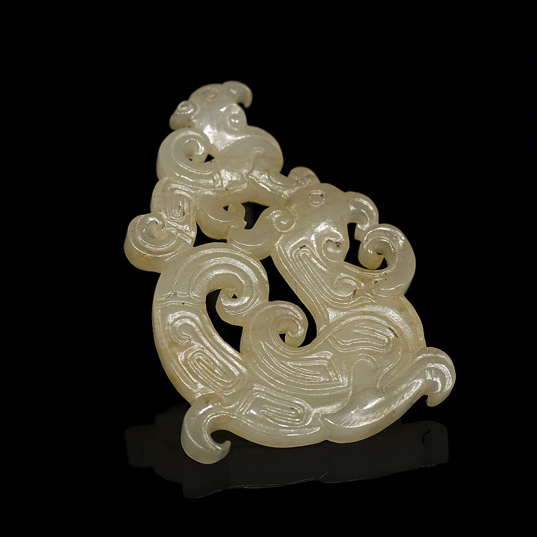 Colgante de jade blanco, dinastía Han del este