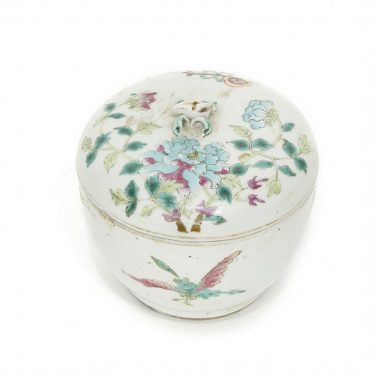 Porcelain Tibor, famille rose, 19th Century - 1