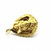 22k yellow gold pendant