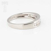 Ring in 18k white gold with diamonds. - 3