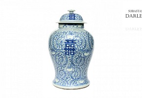 Jarrón de porcelana china, s.XIX