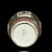 Porcelain enamelled vase, 20th century