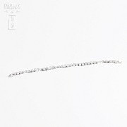 Bracelet in sterling silver, 925m / m, with rhodium and zircons. - 2